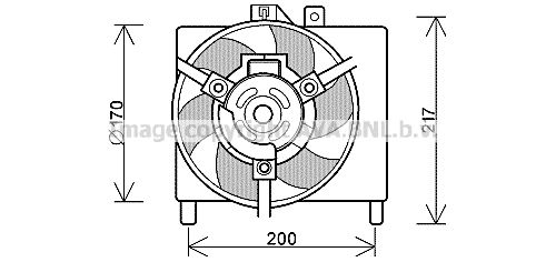 AVA QUALITY COOLING Tuuletin, moottorin jäähdytys MC7504